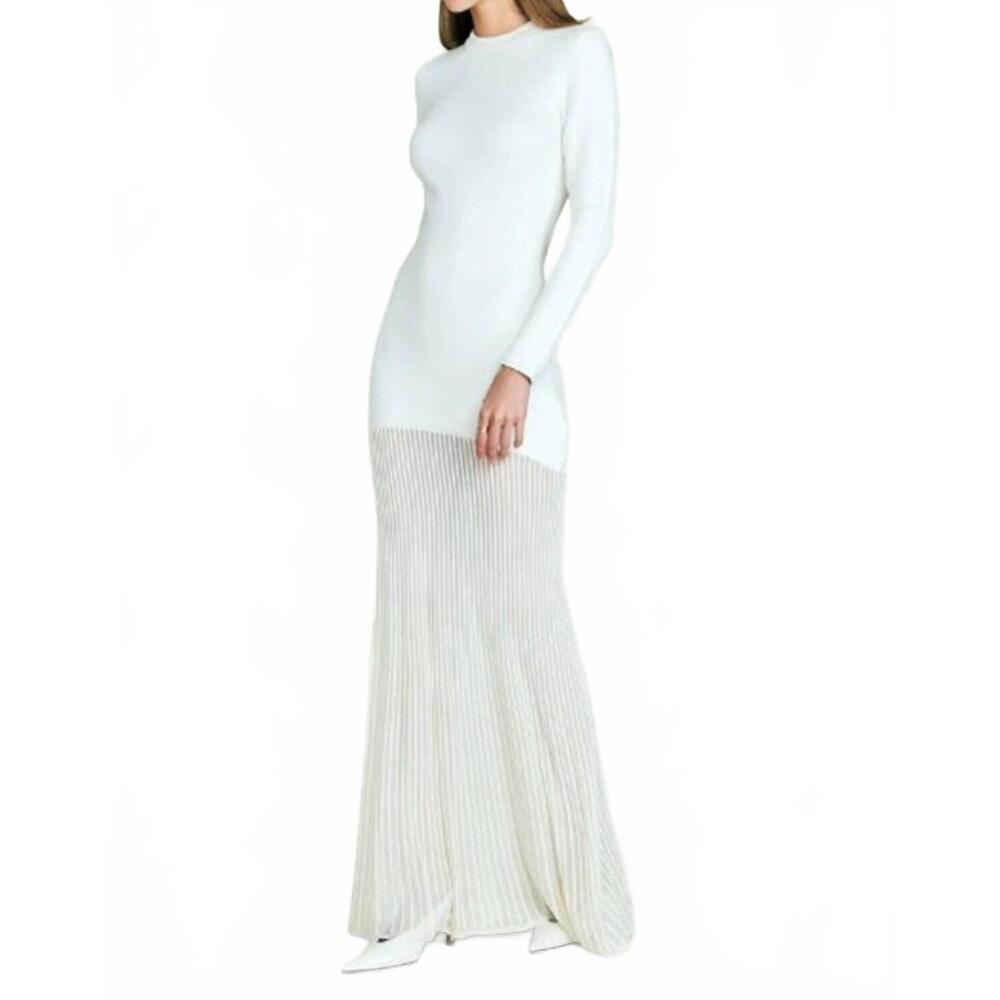NEW SER.O.YA serenade knit maxi dress in eggshell